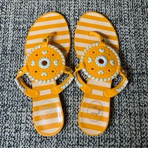 Jack Rogers Stripe Georgica Jelly Flipflop Sandals